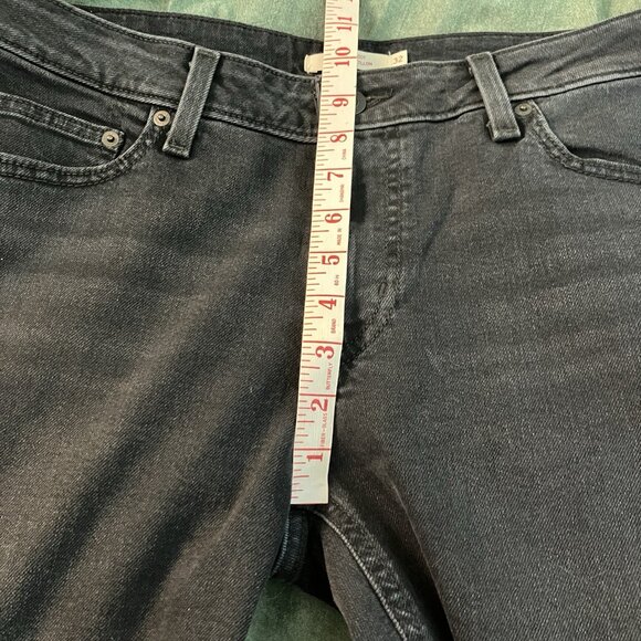 Levi's Superlow Bootcut Jeans Womens 32 Black Stretch Denim Y2K - Picture 10 of 13